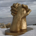 Современные металлические искусства скульптуры медь руки